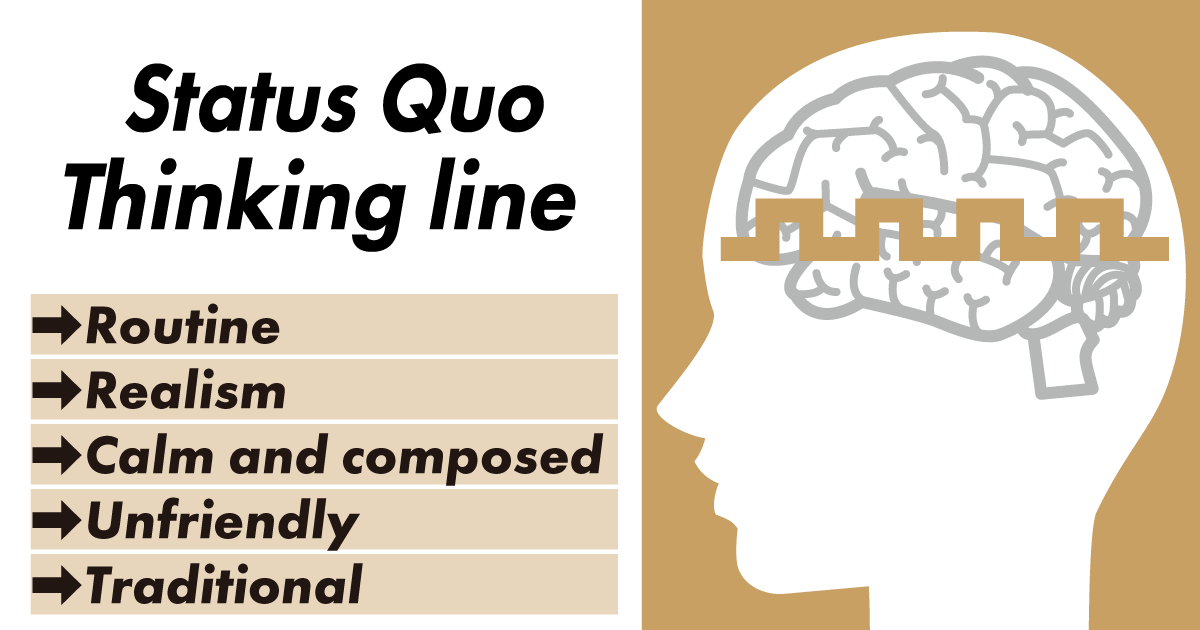 Status Quo and Reality-Focused Thinking Line